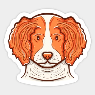 Cute Brittany Spaniel Sticker